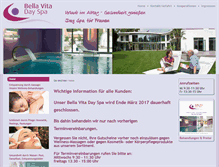 Tablet Screenshot of bellavitadayspa.de